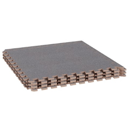Fleming Supply Carpeted Foam Tiles and Borders, 24x24 615543XOU